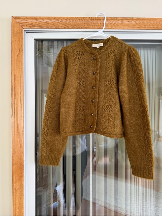 Sezane Sweaters - NWOT Sézane Evi Mohair Cardigan, Olive Green